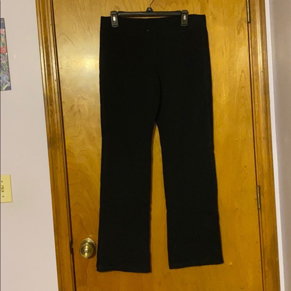 medium black fleece-lined sweatpants